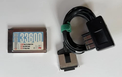 Fax Modem Voyager 33.6 PCMCIA - Compatible PC Mac PowerBook - Testé