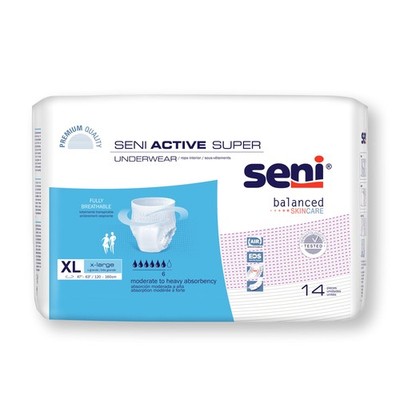 Seni Disposable Underwear X-Large Moderate to Heavy 28 Ct