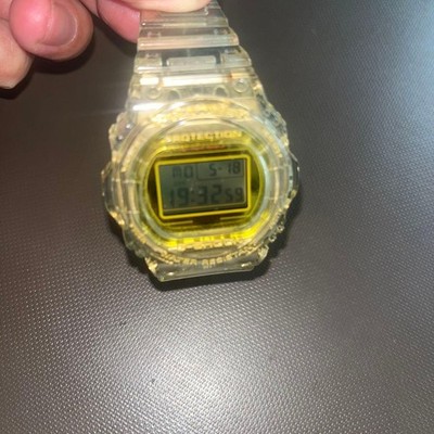 CASIO G-SHOCK DW-5035E 35th Anniversary Watch Clear Skeleton Gold