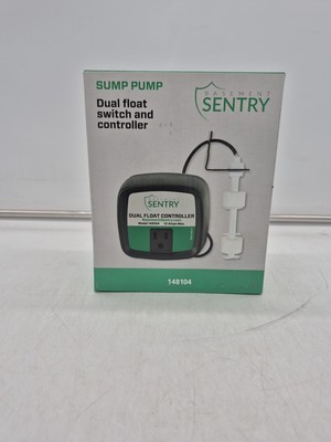 Basement Sentry Sump Pump Dual Float Switch & Controller 148104 12Amps
