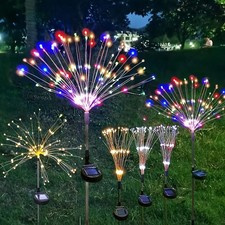 Solar Fireworks Lights Outdoor Garden Patio Holiday Wedding Decor UK