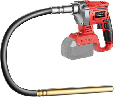 Cordless Concrete Vibrator Tool, 600W, 18V Compatible, 3.8Ft Shaft, 6000RPM