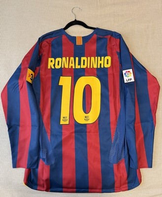 Nike FC Barcelona 2006 Reissue Long Sleeve J ersey | Ronaldinho