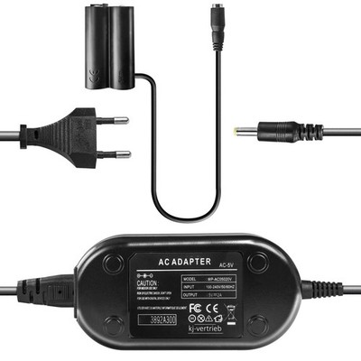Netzteil mit Akkuadapter für Fujifilm FinePix S1000 S2000S3200 S4000 HS22 5V 2A