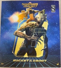 Hot Toys Sideshow Excl MMS254 Rocket & Groot Guardians of the Galaxy 1/6 Scale