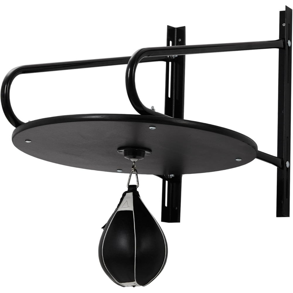 24" Heavy Duty Wall Mount Speed Bag Platform with 180&deg;/360&deg; Swivel for Home Gym