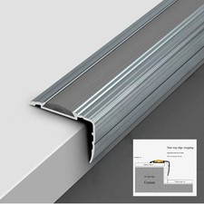 900mm x 43mm x 28mm, ANODISED ALUMINIUM ANTI NON SLIP STAIR EDGE NOSING TRIM