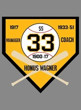 HONUS WAGNER BASEBALL CARD MAGNET HALL FAME ALL STAR FLYING DUTCHMAN PIRATES