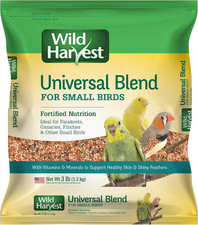 Small Bird Food, Universal Blend 3 Pounds, Canaries Parakeets Finches Nutritious