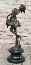Art Nouveau Deco Hand Made Museums Quality Original Bronze Sculpture Figurine NR