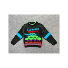 Vintage 1991 TMNT Teenage Mutant Ninja Turtles Sweater Kids Mickey's Clan USA