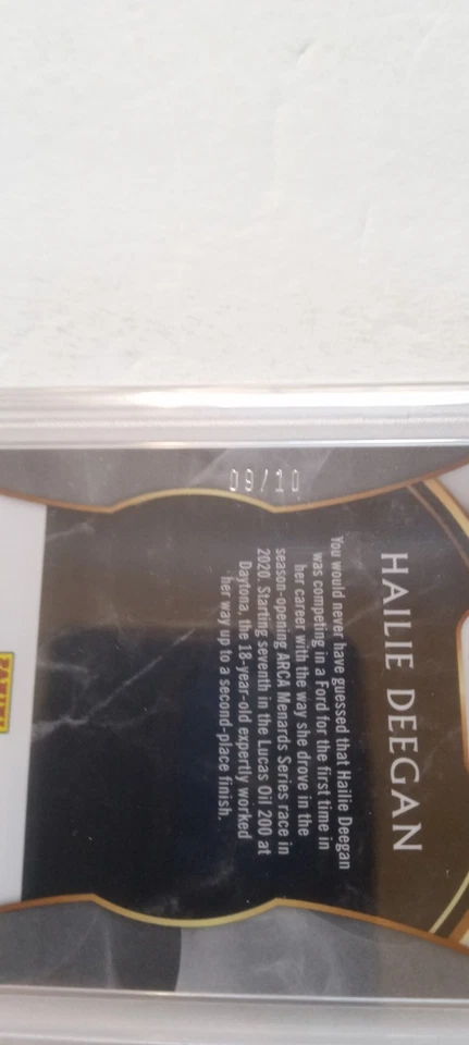 2020 Panini Chronicles Select Hailie Deegan #1 Gold Prizm /10. PSA 10! POP 1! 🔥 - Image 4 of 4
