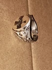 Vintage Sterling Silver Double Headed Eagle Ring Size 8.5 ( Broken Band)
