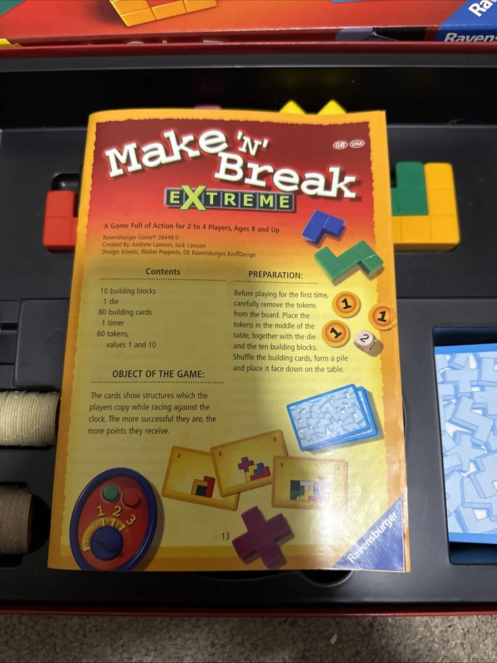Juego de mesa Ravensburger Make N Break EXTREME (2007) ¡Completo! STEM Foto 3 de 3