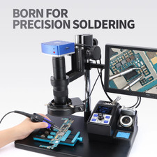 WEP 982-PRO Precision Tweezers Soldering Iron Station Digital BGA Rework Station