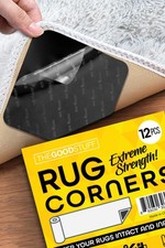 Anti Skid Corner Grippers - 12 Pack Super Strong Rug Corners to Hold Rugs Down
