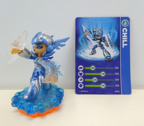 Skylanders Giants Chill (Lightcore) Figure #84537888 w/ Stat Cards | eBay