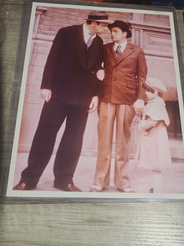 Signed Walter Matthau "Little Miss Marker" photo