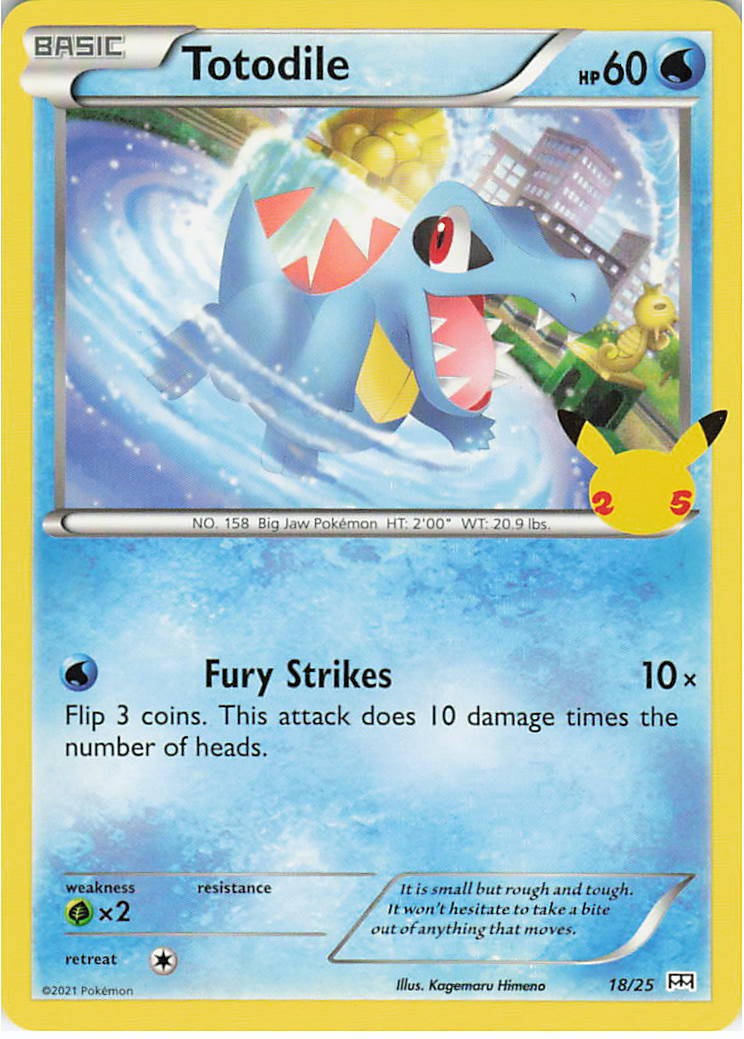 Totodile 018/025 Promo McDonald's 25th Anniversary Promos Pokemon LP