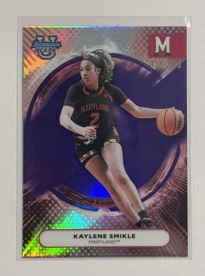 2025-26 Bowman Best U Kaylene Smikle Purple Refractor 78/250 #47 Maryland