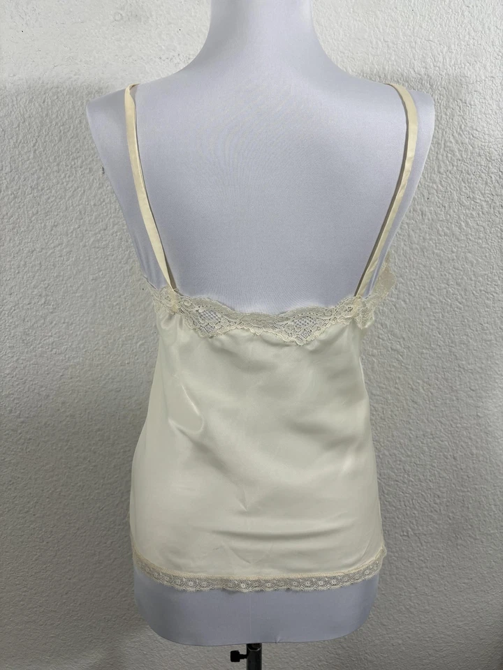 Vintage Wendy Rose Camisole Womens Small Ivory Lace Floral Embroidered Lingerie - Image 4 of 4