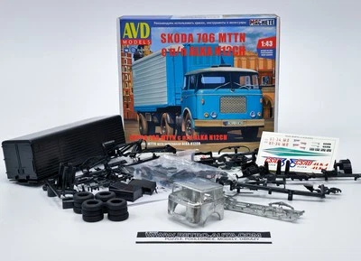 Škoda Liaz 706 MTTN Zugmaschine mit Sattelauflieger Alka N12CH AVD 1:43