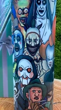 Sublimated Horror Characters Halloween 20oz Tumbler ( BRAND NEW )