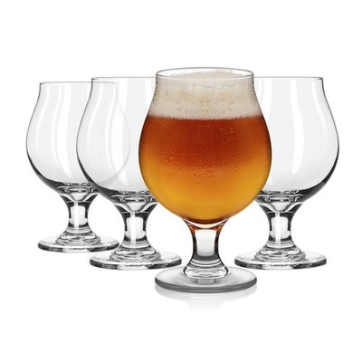 Libbey Craft Brews Classic Belgian Beer Glasses, 16 Oz, 4 