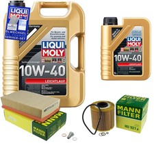 MANN-FILTER Inspektionspaket 6 L LIQUI MOLY 10W-40 f�r BMW 3er Cabriolet 318i