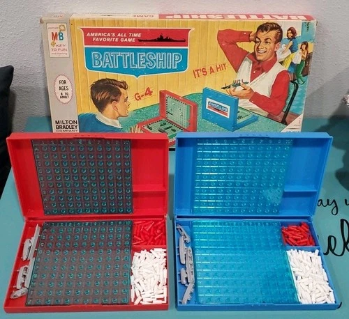 Vintage Battleship Board Game 1967 Milton Bradley 4730 Complete w/ Original Box