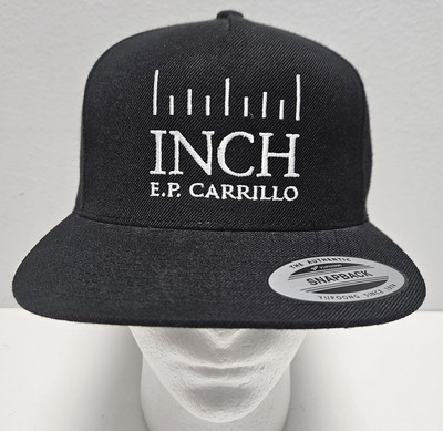 E.P. Carrillo Inch Cigar Embroidered Black Snapback Trucker's Hat/Cap *NEW*