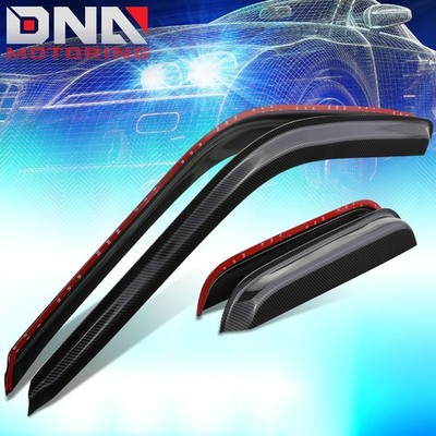 For 1988-2000 Chevy GMC C/K Ext Cab Window Visors Vent Sun Deflector Rain Guards