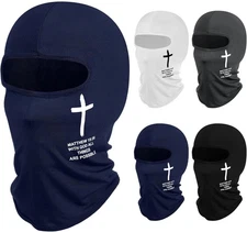 4 Pcs Football Cross Ski Mask Full Face Cover Faith Christian Balaclava... 
