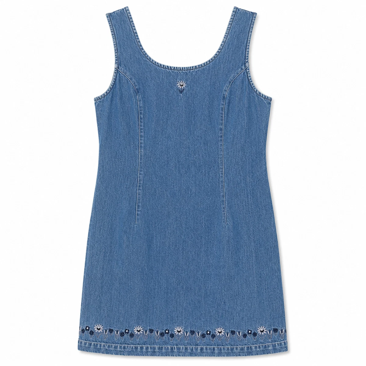 Women's Solid Denim Knee-Length Jumper Dresses for sale | eBay