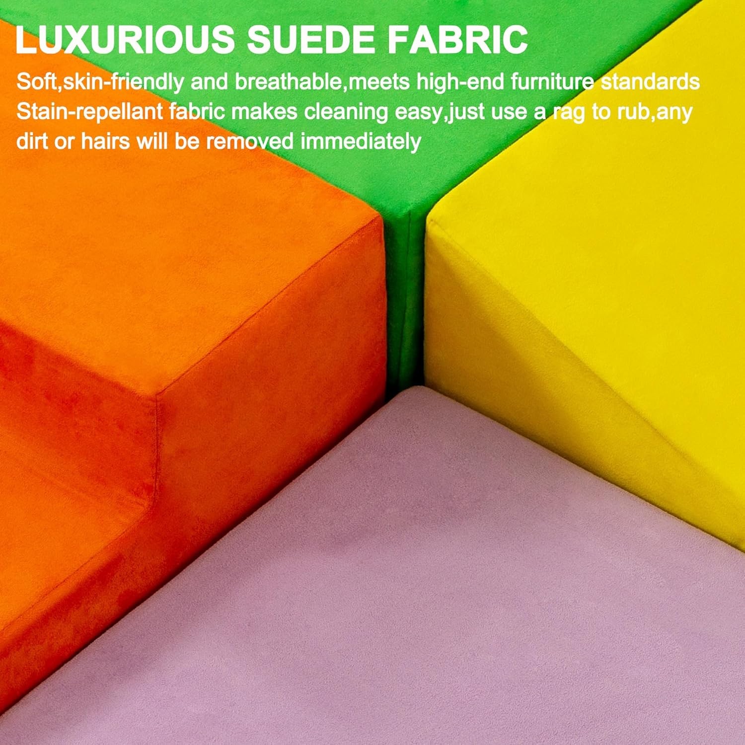 4PCS Climb & Crawl Foam Block Play Set,Toddler Modular Foam Climbing Blocks,I...