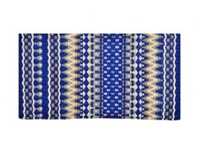 36" x 34" Wool Blue Saddle Blanket