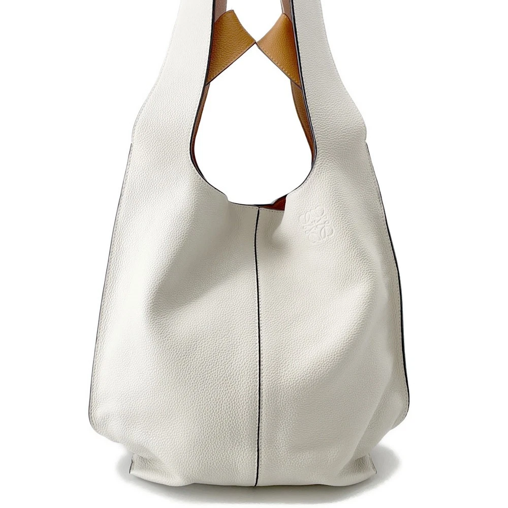 Loewe — LOEWE 2WAYBag Leather Ivory/Brown 321.12BT22
