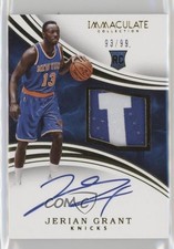 2015-16 Panini Immaculate Rookie 93/99 Jerian Grant #102 Patch Auto 5l1