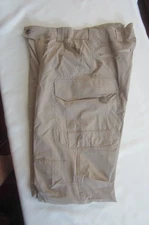 Preowned Men's Size 32" by 34" Beige 5.11 tactical Polyester & Spandex Pants
