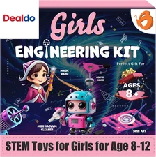100+ STEM Projects | Girls Mini Engineering Kit for Ages 8 10 12 15 Years | Ulti