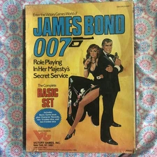 James Bond 007 Basic Role Playing Game Book Boxed Victory Games Inc 1983 IDTV