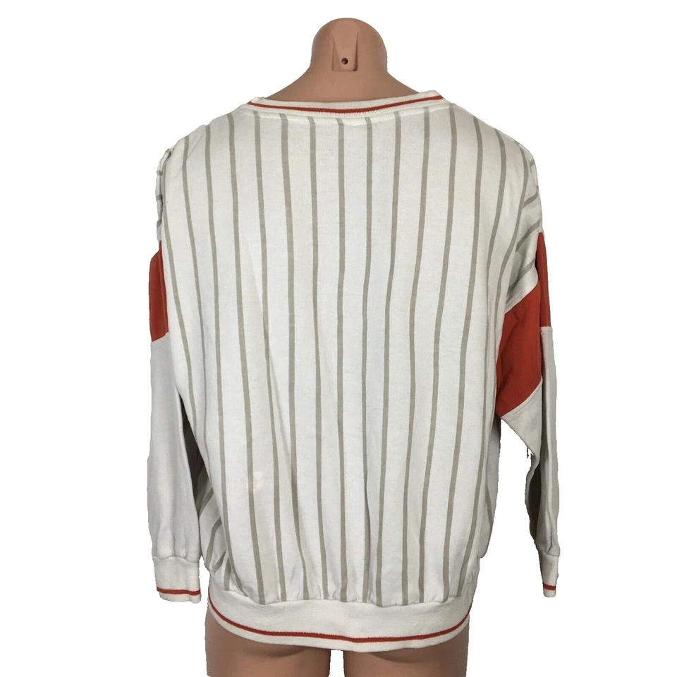 复古 80 年代阿迪达斯国际红色白色 1948 年圆领三叶草超级罕见 L — 第 2/4 张图片