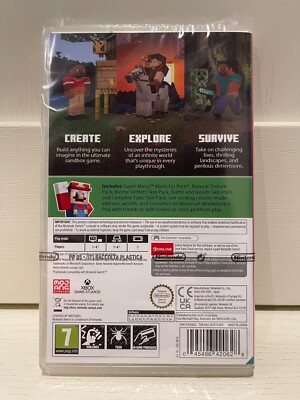 New Minecraft Nintendo Switch Bedrock Edit Microsoft UK PAL