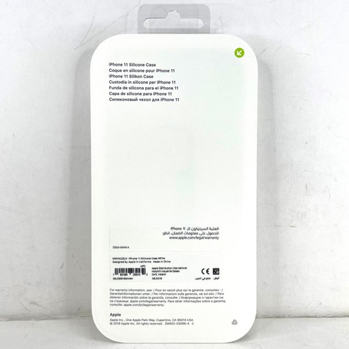 Original Apple Silicone Snap Case Cover For iPhone 11 White MWVX2ZE/A New - Photo 5 sur 6