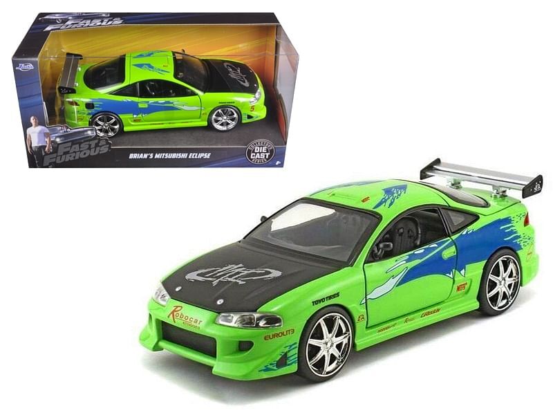 Brian's Mitsubishi Eclipse Green with Black Hood and