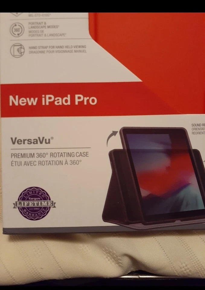 Targus iPad Pro Case VersaVu Apple Premium 360° Rotating Case 11 Inch Red - Image 3 of 3