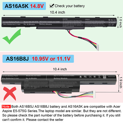 E5-575G Battery for Acer Aspire E15 Series 15.6
