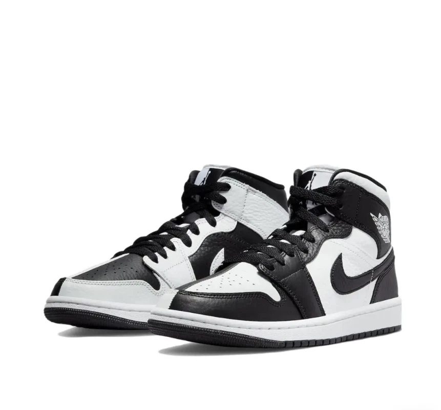 Nike Air Jordan 1 Mid SE W Homenaje Negro Blanco Split Panda DR0501-101 Foto 2 de 4