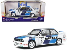 1/18 Solido BMW E30 Gr.A-ADAC 1990 Rally Deutschland #3 Diecast White S1801514