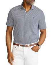 New Polo Ralph Lauren Men's Classic Soft Cotton Polo Shirt S Navy White M0919